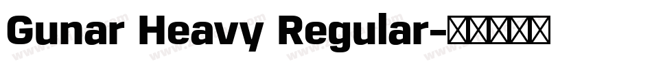 Gunar Heavy Regular字体转换